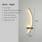 Modern LED Wall Lamp – Minimalist Art Design for Bedroom, Living Room, and Bathroom, Gold/Black