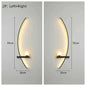 Modern LED Wall Lamp – Minimalist Art Design for Bedroom, Living Room, and Bathroom, Gold/Black