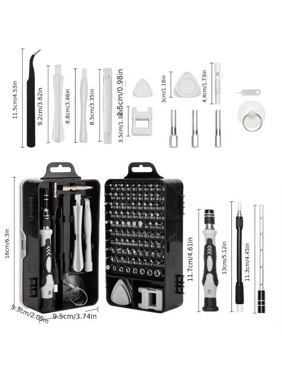 115 in 1 Adjustable Precision Screwdriver Set, Professional Mini Repair Tool Kit, Multifunctional Precision Screwdriver Tools K